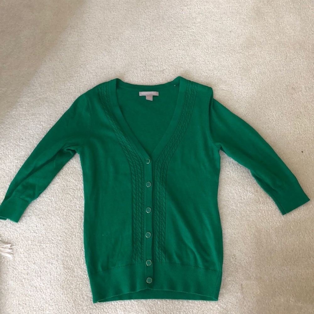 Green banana republic cardigan